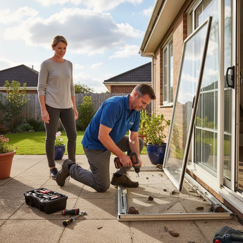 Sliding Door Roller Repair
